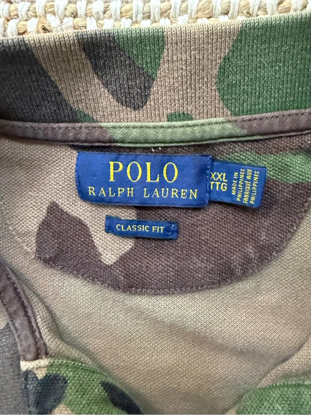 Polo Ralph Lauren Camo Classic Fit Cotton Polo Shirt XXL